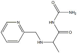 {2-[(pyridin-2-ylmethyl)amino]propanoyl}urea|