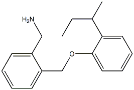 {2-[2-(butan-2-yl)phenoxymethyl]phenyl}methanamine 结构式