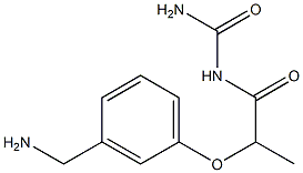 {2-[3-(aminomethyl)phenoxy]propanoyl}urea Structure