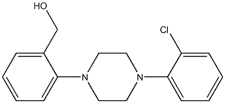 {2-[4-(2-chlorophenyl)piperazin-1-yl]phenyl}methanol,,结构式