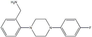{2-[4-(4-fluorophenyl)piperazin-1-yl]phenyl}methanamine Struktur