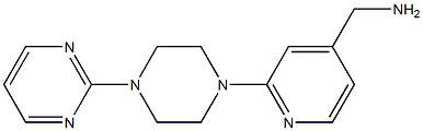 {2-[4-(pyrimidin-2-yl)piperazin-1-yl]pyridin-4-yl}methanamine Structure
