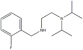 {2-[bis(propan-2-yl)amino]ethyl}[(2-fluorophenyl)methyl]amine,,结构式