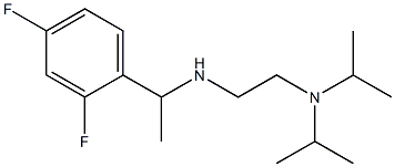 {2-[bis(propan-2-yl)amino]ethyl}[1-(2,4-difluorophenyl)ethyl]amine,,结构式