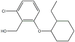 {2-chloro-6-[(2-ethylcyclohexyl)oxy]phenyl}methanol,,结构式