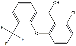 {2-chloro-6-[2-(trifluoromethyl)phenoxy]phenyl}methanol Structure