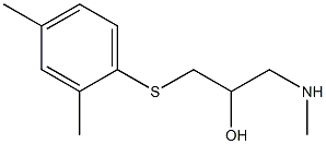 {3-[(2,4-dimethylphenyl)sulfanyl]-2-hydroxypropyl}(methyl)amine,,结构式