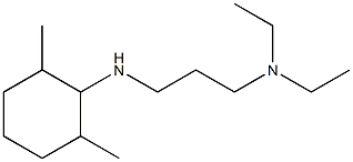 {3-[(2,6-dimethylcyclohexyl)amino]propyl}diethylamine Structure