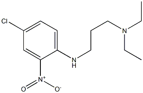 {3-[(4-chloro-2-nitrophenyl)amino]propyl}diethylamine,,结构式