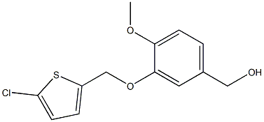{3-[(5-chlorothiophen-2-yl)methoxy]-4-methoxyphenyl}methanol 结构式