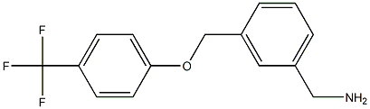 {3-[4-(trifluoromethyl)phenoxymethyl]phenyl}methanamine,,结构式