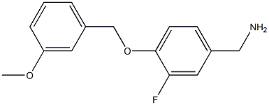  {3-fluoro-4-[(3-methoxyphenyl)methoxy]phenyl}methanamine