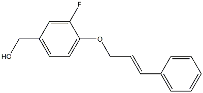 {3-fluoro-4-[(3-phenylprop-2-en-1-yl)oxy]phenyl}methanol Structure