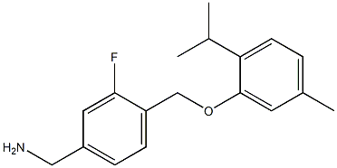 {3-fluoro-4-[5-methyl-2-(propan-2-yl)phenoxymethyl]phenyl}methanamine