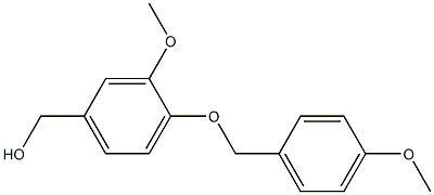 {3-methoxy-4-[(4-methoxyphenyl)methoxy]phenyl}methanol 结构式
