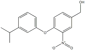 {3-nitro-4-[3-(propan-2-yl)phenoxy]phenyl}methanol