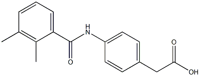 {4-[(2,3-dimethylbenzoyl)amino]phenyl}acetic acid,,结构式