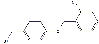 {4-[(2-chlorophenyl)methoxy]phenyl}methanamine Structure