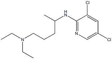 {4-[(3,5-dichloropyridin-2-yl)amino]pentyl}diethylamine Structure