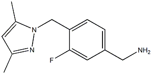 {4-[(3,5-dimethyl-1H-pyrazol-1-yl)methyl]-3-fluorophenyl}methanamine