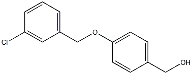 {4-[(3-chlorophenyl)methoxy]phenyl}methanol Structure