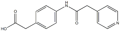 {4-[(pyridin-4-ylacetyl)amino]phenyl}acetic acid Structure