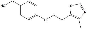 {4-[2-(4-methyl-1,3-thiazol-5-yl)ethoxy]phenyl}methanol Struktur