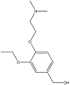 {4-[2-(dimethylamino)ethoxy]-3-ethoxyphenyl}methanol Struktur