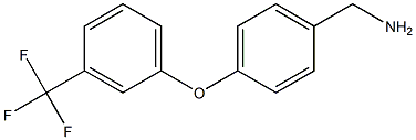 {4-[3-(trifluoromethyl)phenoxy]phenyl}methanamine Structure