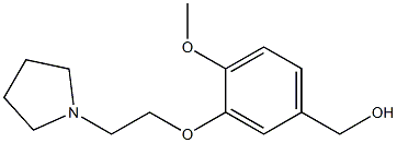 {4-methoxy-3-[2-(pyrrolidin-1-yl)ethoxy]phenyl}methanol Structure