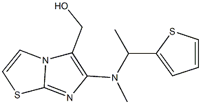 {6-[methyl(1-thien-2-ylethyl)amino]imidazo[2,1-b][1,3]thiazol-5-yl}methanol Structure