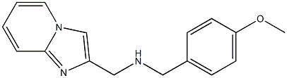 {imidazo[1,2-a]pyridin-2-ylmethyl}[(4-methoxyphenyl)methyl]amine 化学構造式