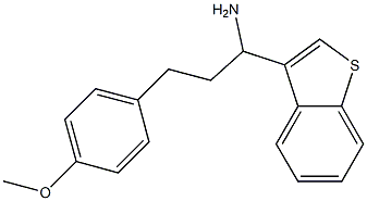 1-(1-benzothiophen-3-yl)-3-(4-methoxyphenyl)propan-1-amine