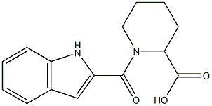 1-(1H-indol-2-ylcarbonyl)piperidine-2-carboxylic acid Struktur