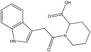 1-(1H-indol-3-ylacetyl)piperidine-2-carboxylic acid Structure