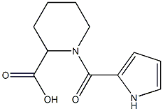 1-(1H-pyrrol-2-ylcarbonyl)piperidine-2-carboxylic acid Structure