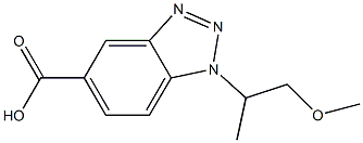 1-(1-methoxypropan-2-yl)-1H-1,2,3-benzotriazole-5-carboxylic acid Structure