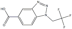 1-(2,2,2-trifluoroethyl)-1H-1,2,3-benzotriazole-5-carboxylic acid Structure