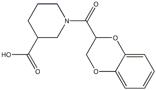 1-(2,3-dihydro-1,4-benzodioxin-2-ylcarbonyl)piperidine-3-carboxylic acid