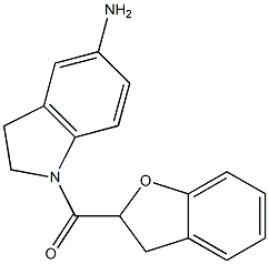 1-(2,3-dihydro-1-benzofuran-2-ylcarbonyl)-2,3-dihydro-1H-indol-5-amine Structure