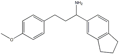 1-(2,3-dihydro-1H-inden-5-yl)-3-(4-methoxyphenyl)propan-1-amine|