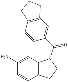 1-(2,3-dihydro-1H-inden-5-ylcarbonyl)-2,3-dihydro-1H-indol-6-amine Structure