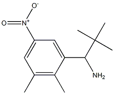 1-(2,3-dimethyl-5-nitrophenyl)-2,2-dimethylpropan-1-amine 化学構造式