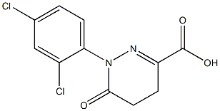 1-(2,4-dichlorophenyl)-6-oxo-1,4,5,6-tetrahydropyridazine-3-carboxylic acid Struktur