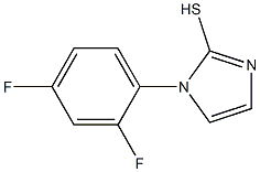 1-(2,4-difluorophenyl)-1H-imidazole-2-thiol Struktur
