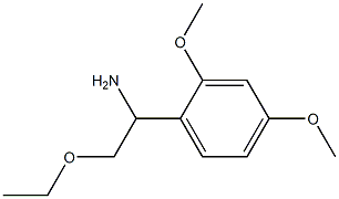 1-(2,4-dimethoxyphenyl)-2-ethoxyethanamine 结构式