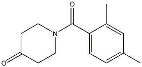 1-(2,4-dimethylbenzoyl)piperidin-4-one Structure