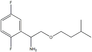 1-(2,5-difluorophenyl)-2-(3-methylbutoxy)ethan-1-amine Struktur