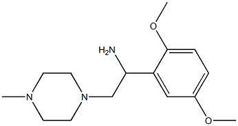 1-(2,5-dimethoxyphenyl)-2-(4-methylpiperazin-1-yl)ethanamine Structure