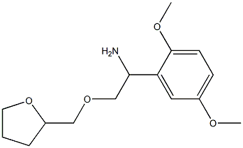 1-(2,5-dimethoxyphenyl)-2-(oxolan-2-ylmethoxy)ethan-1-amine Struktur